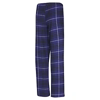 Ensemble de nuit pour femme Concepts Sport violet/noir Charlotte Hornets Vector haut et pantalon en flanelle
