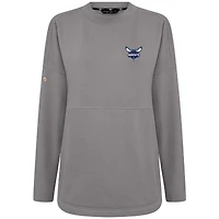 Sweat-shirt gris pour femme Levelwear Beaudry des Charlotte Hornets