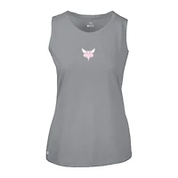 Débardeur gris pour femme Levelwear Charlotte Hornets avec logo Macy Core la fête des mères