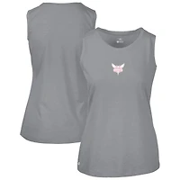 Women's Levelwear  Gray Charlotte Hornets Mother's Day Macy Core Logo Tank Top