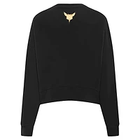Sweat-shirt court Glam Charlotte Hornets Pro Standard pour femmes, noir