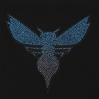 Sweat à capuche court Charlotte Hornets Jewels Pro Standard pour femme, noir