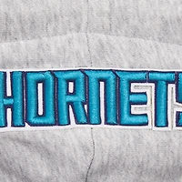 Sweat à capuche court Pro Standard pour femmes, gris chiné, Charlotte Hornets, Script Tail