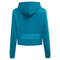 Sweat à capuche fermeture éclair triple ton sur Pro Standard Charlotte Hornets pour femmes, bleu sarcelle