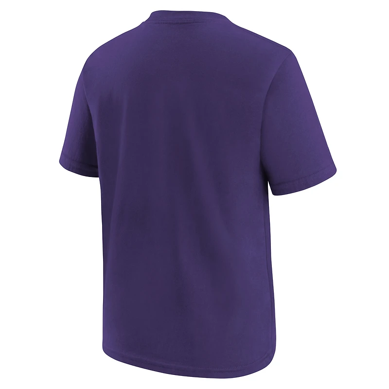 T-shirt Essential Cities violet de la marque Jordan pour jeunes des Charlotte Hornets