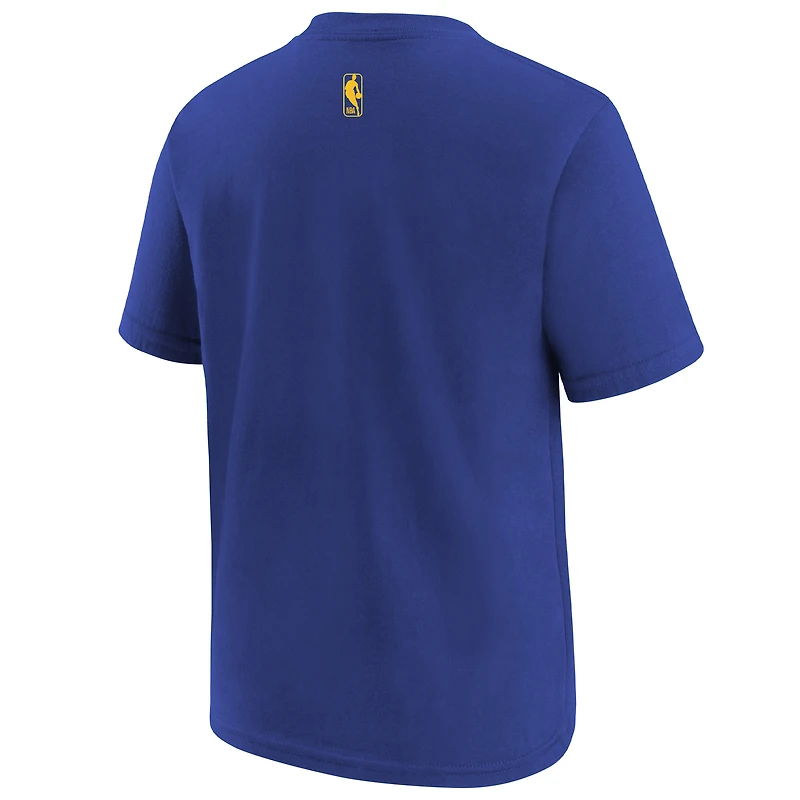 T-shirt Jordan Brand Max90 bleu/jaune Charlotte Hornets édition City 2025/26 pour jeunes