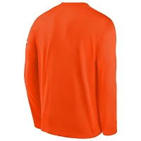Youth Jordan Brand Orange Charlotte Hornets 2025/26 City Edition Dri-Fit Long Sleeve Game Top