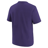 T-shirt violet avec logo Jordan Brand pour jeunes Charlotte Hornets