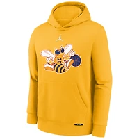 Sweat à capuche Jordan Brand jaune Charlotte Hornets 2025/26 City Edition Club Fleece pour jeunes