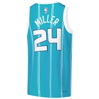 Maillot Swingman Nike pour jeune Brandon Miller Teal Charlotte Hornets - Édition Icon