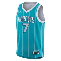 Maillot Swingman Nike Kon Knueppel bleu sarcelle Charlotte Hornets pour enfant - Édition Icon