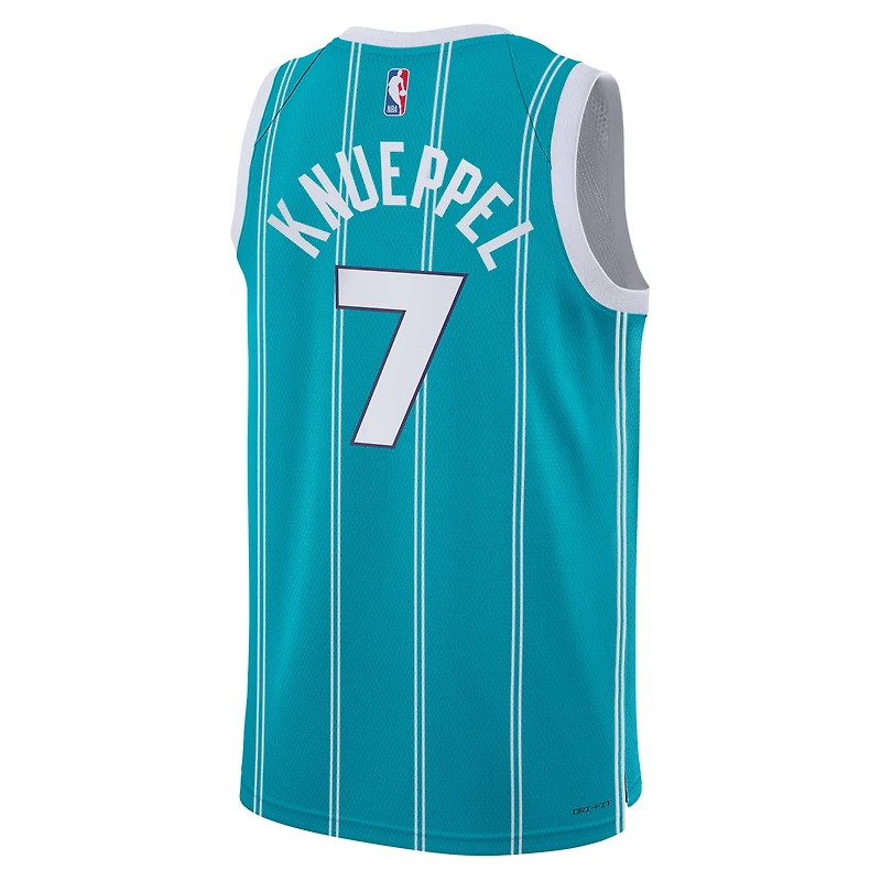 Youth Nike Kon Knueppel Teal Charlotte Hornets Swingman Jersey - Icon Edition