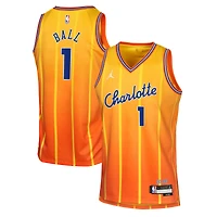 Youth Nike LaMelo Ball Orange Charlotte Hornets 2025/26 City Edition Swingman Jersey