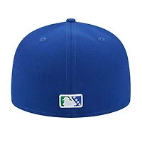 Casquette ajustée 59FIFTY bleue pour homme des Charlotte Knights de New Era