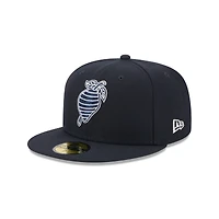 Casquette ajustée 59FIFTY bleu marine Charlotte Knights pour homme de New Era