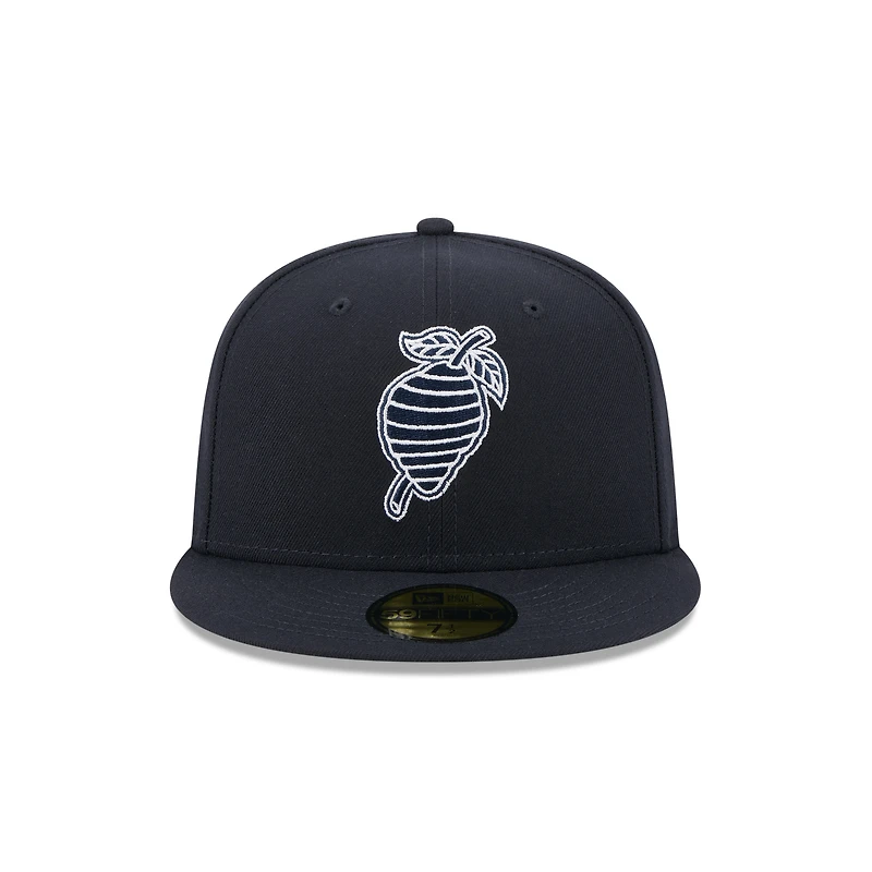 Casquette ajustée 59FIFTY bleu marine Charlotte Knights pour homme de New Era