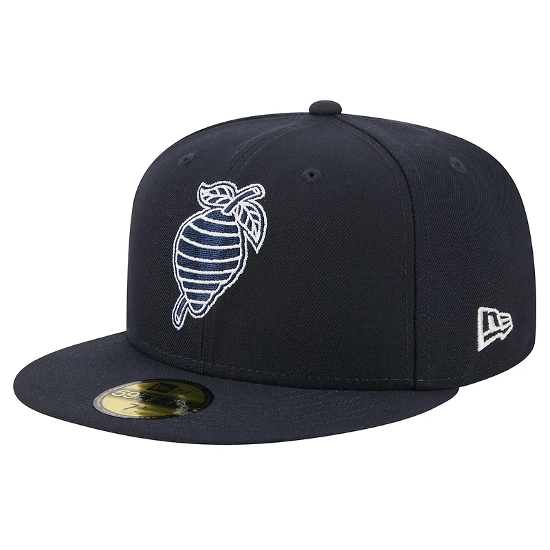 Men's New Era Navy Charlotte Knights Theme Nights 59FIFTY Fitted Hat