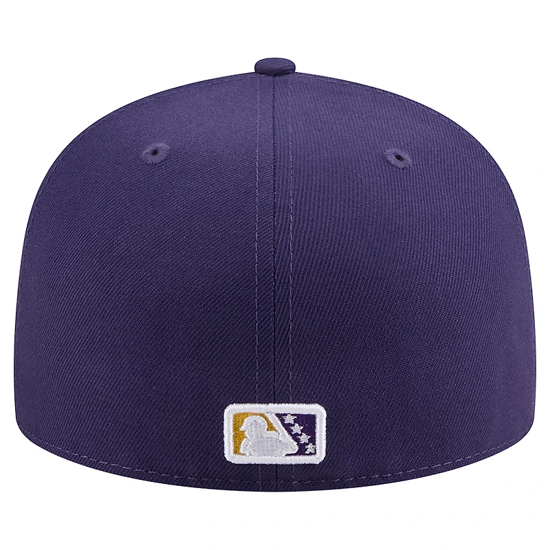 Casquette ajustée 59FIFTY pour homme New Era Purple Charlotte Knights Theme Nights