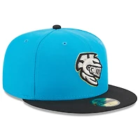 Casquette ajustée 59FIFTY avec logo alternatif Charlotte Knights de la collection authentique pour homme New Era bleue