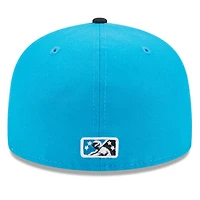 Casquette ajustée 59FIFTY avec logo alternatif Charlotte Knights de la collection authentique pour homme New Era bleue