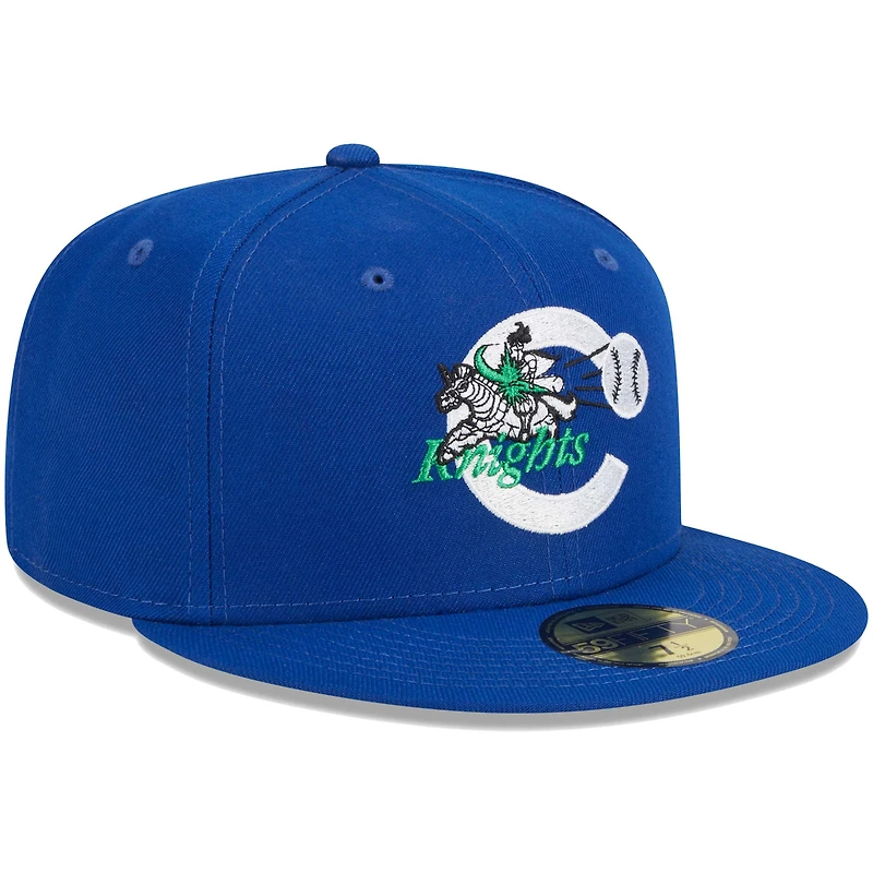 Casquette ajustée 59FIFTY Charlotte Knights pour homme New Era bleu nuits thématiques 1992