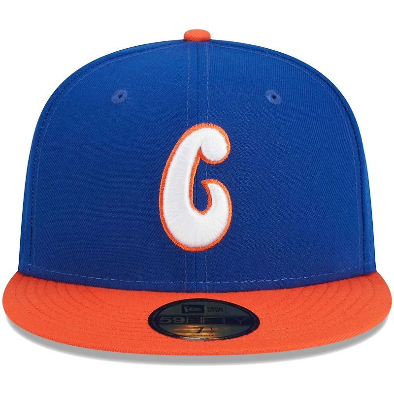 Casquette ajustée 59FIFTY Blue Charlotte Knights pour homme New Era