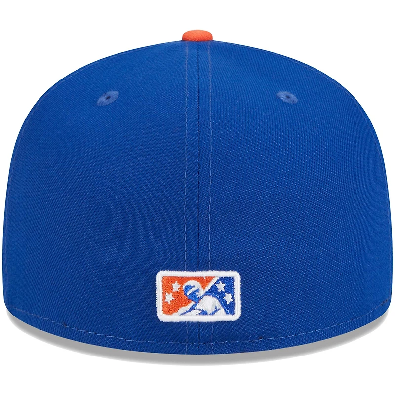 Casquette ajustée 59FIFTY Blue Charlotte Knights pour homme New Era