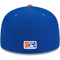 Casquette ajustée 59FIFTY Blue Charlotte Knights pour homme New Era