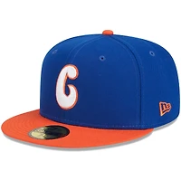 Casquette ajustée 59FIFTY Blue Charlotte Knights pour homme New Era