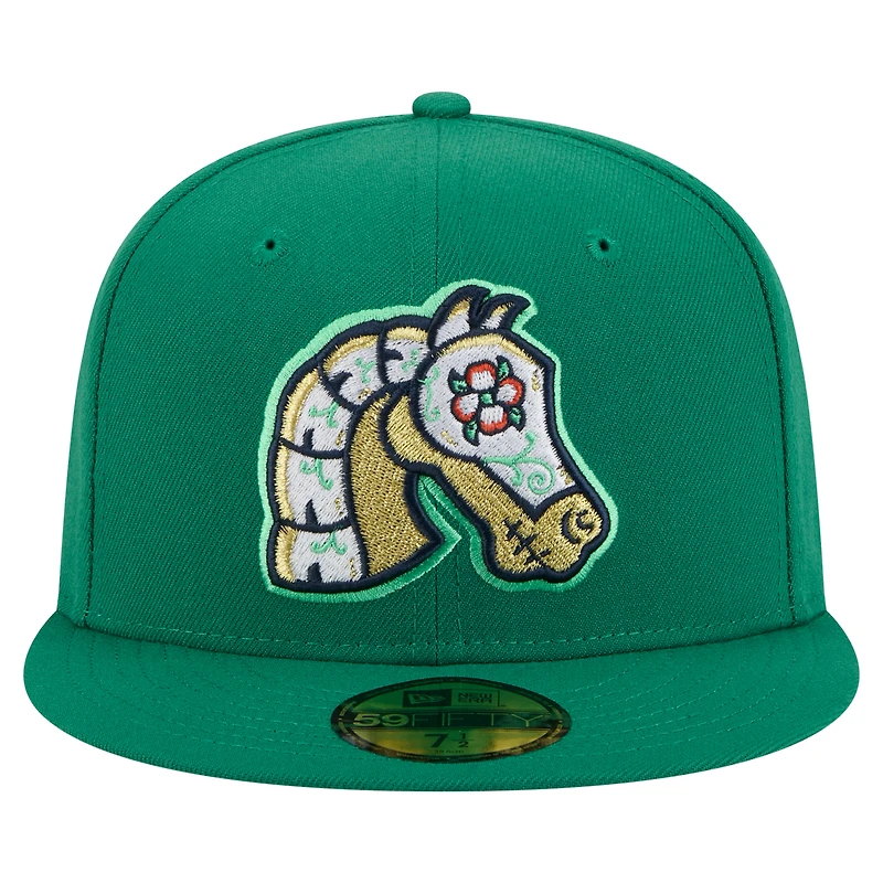 Men's New Era Green Charlotte Knights Copa de la Diversión 59FIFTY Fitted Hat