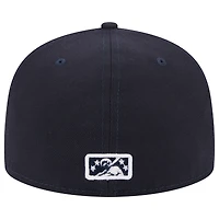 Casquette ajustée 59FIFTY Charlotte Knights Black Hornets New Era pour homme, bleu marine