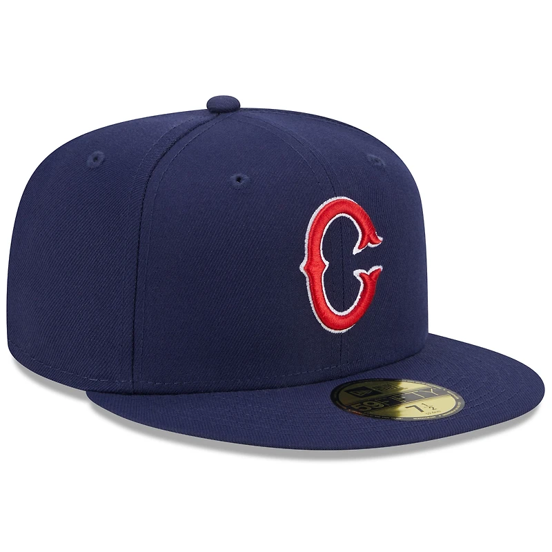 Men's New Era Navy Charlotte Knights Theme Nights Hornets  59FIFTY Fitted Hat