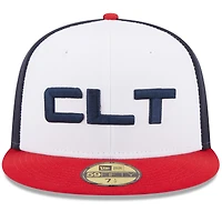 Men's New Era White Charlotte Knights Authentic Collection Alternate Logo 59FIFTY Fitted Hat
