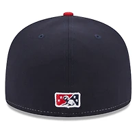 Men's New Era White Charlotte Knights Authentic Collection Alternate Logo 59FIFTY Fitted Hat