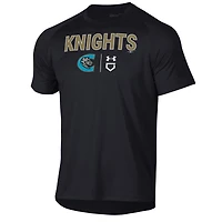 Men's Under Armour Black Charlotte Knights Tech T-Shirt