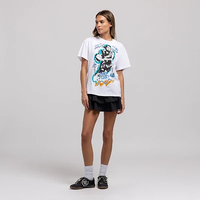Unisex Mitchell & Ness Dawn Staley White Charlotte Sting Court Origins Chalked Up T-Shirt