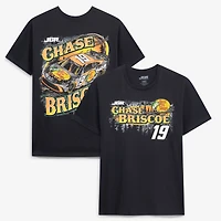 Men's Joe Gibbs Racing Team Collection  Black Chase Briscoe #19 Bass Pro Shops T-Shirt
