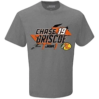 T-shirt pour homme Joe Gibbs Racing Team Collection Graphite Chase Briscoe Bass Pro Shops avec nom et numéro