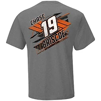 T-shirt pour homme Joe Gibbs Racing Team Collection Graphite Chase Briscoe Bass Pro Shops avec nom et numéro