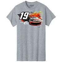 Men's Joe Gibbs Racing Team Collection  Heather Gray Chase Briscoe Bass Pro Shops Car T-Shirt