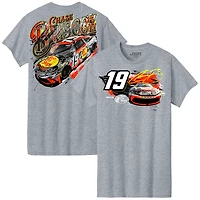Men's Joe Gibbs Racing Team Collection  Heather Gray Chase Briscoe Bass Pro Shops Car T-Shirt