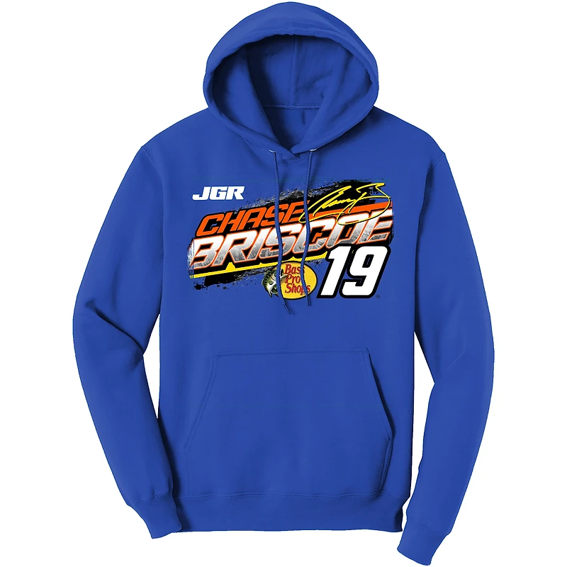 Men's Joe Gibbs Racing Team Collection Royal Chase Briscoe Bass Pro Shops Car Pullover Hoodie