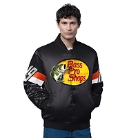 Veste universitaire en satin triple option noire Chase Briscoe Starter pour homme