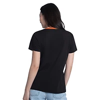 T-shirt à col en V noir G-III 4Her par Carl Banks pour femmes, modèle Chase Briscoe Best Team
