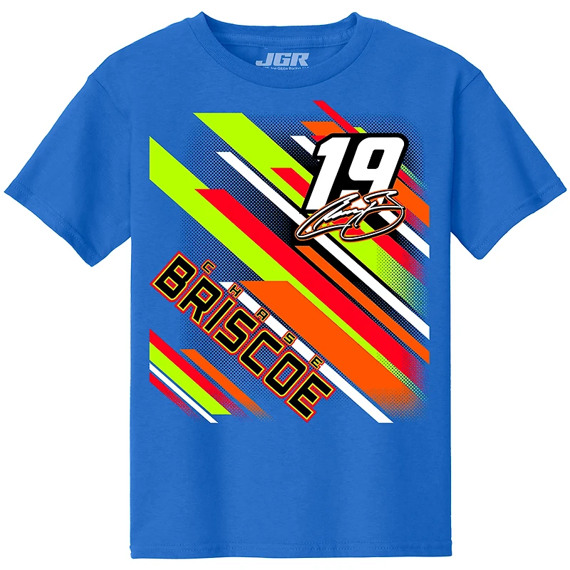 Youth Joe Gibbs Racing Team Collection  Blue Chase Briscoe Name & Number T-Shirt