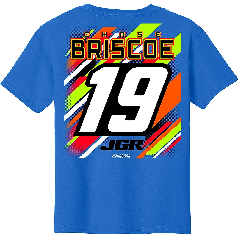 Youth Joe Gibbs Racing Team Collection Blue Chase Briscoe Name & Number T-Shirt