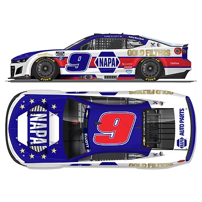 Action Racing Chase Elliott 2026 #9 NAPA Gold Filters Patriotic 1:24 Regular Paint Die-Cast Chevrolet Camaro ZL1