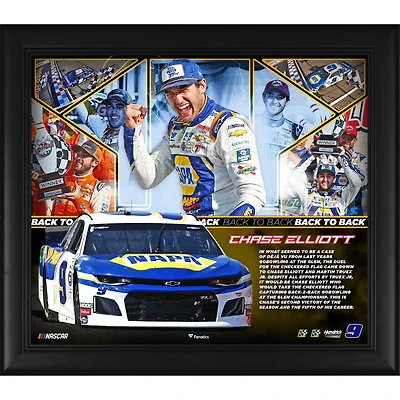 Chase Elliott Framed 15" x 17" 2019 Go Bowling at the Glen Race Winner Collage