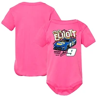 Girls Newborn & Infant Hendrick Motorsports Team Collection  Pink Chase Elliott Car Bodysuit