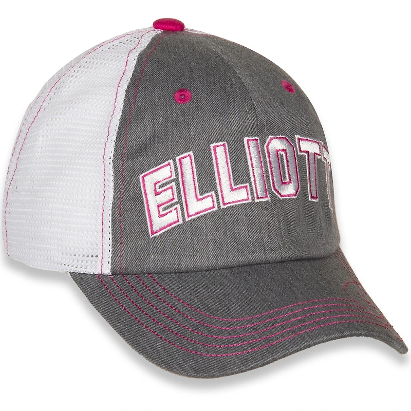 Girls Youth Hendrick Motorsports Team Collection Gray/White Chase Elliott Favorite Driver Adjustable Hat